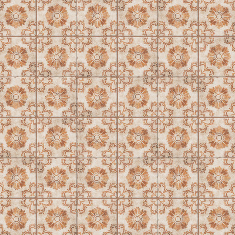 Costa Arena Decor Fleur Ceramic Floor and Wall Tile