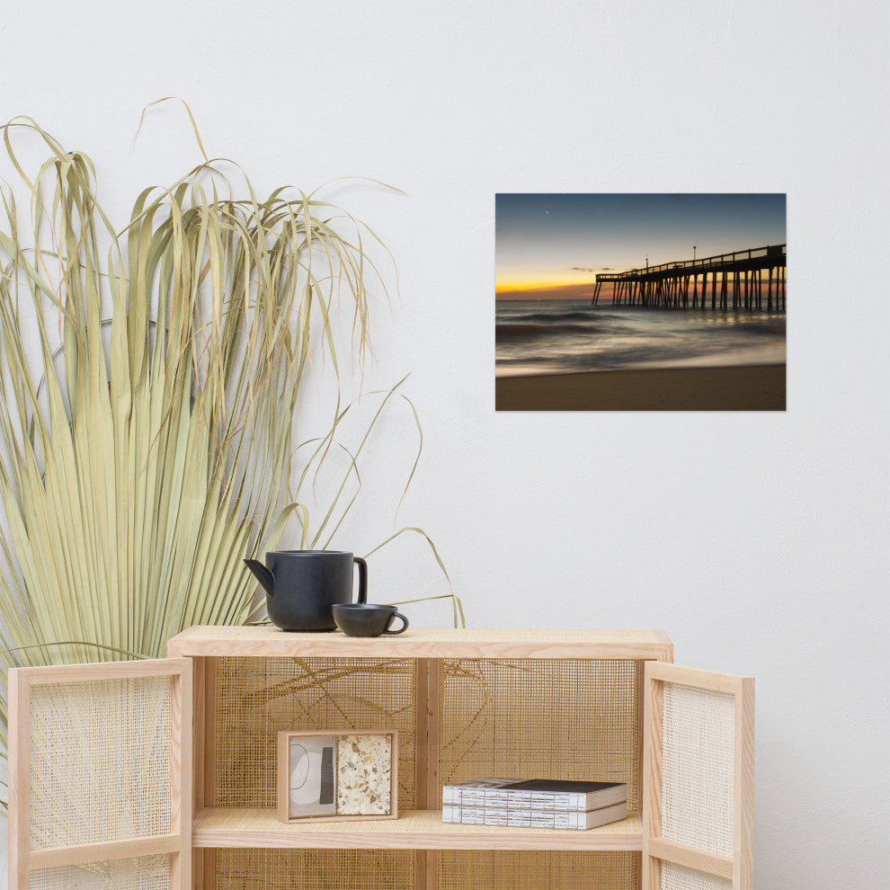 Motion of the Ocean Landscape Photo, Beach Unframed Wall Art Print, 18" X 24"