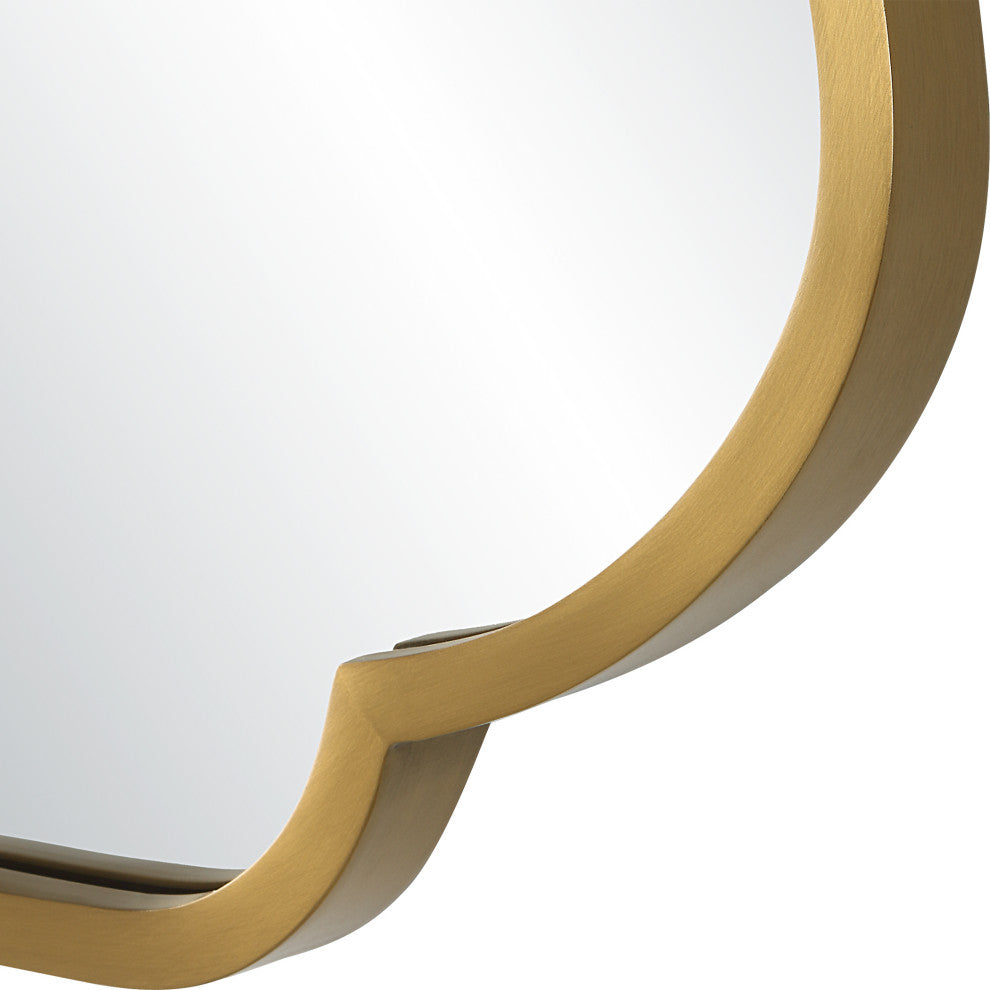 Uttermost 09904 Athena Brushed Brass Mirror