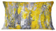 Gray And Yellow Abstract Pattern Abstract Throw Pillow, 12"x20"