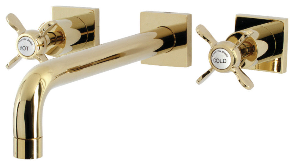 KS6022BEX Wall Mount Tub Faucet, Polished Brass