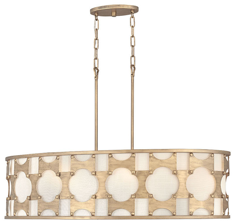 Carter 6-Light Chandelier, Burnished Gold