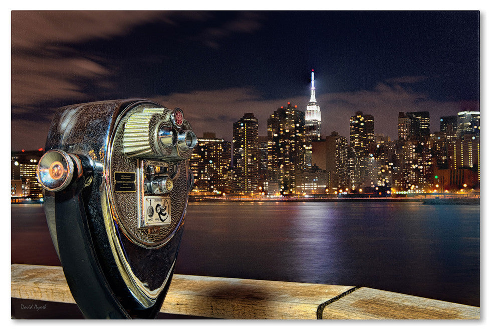 ''Midtown Over the East River - III'' Canvas Art by David Ayash