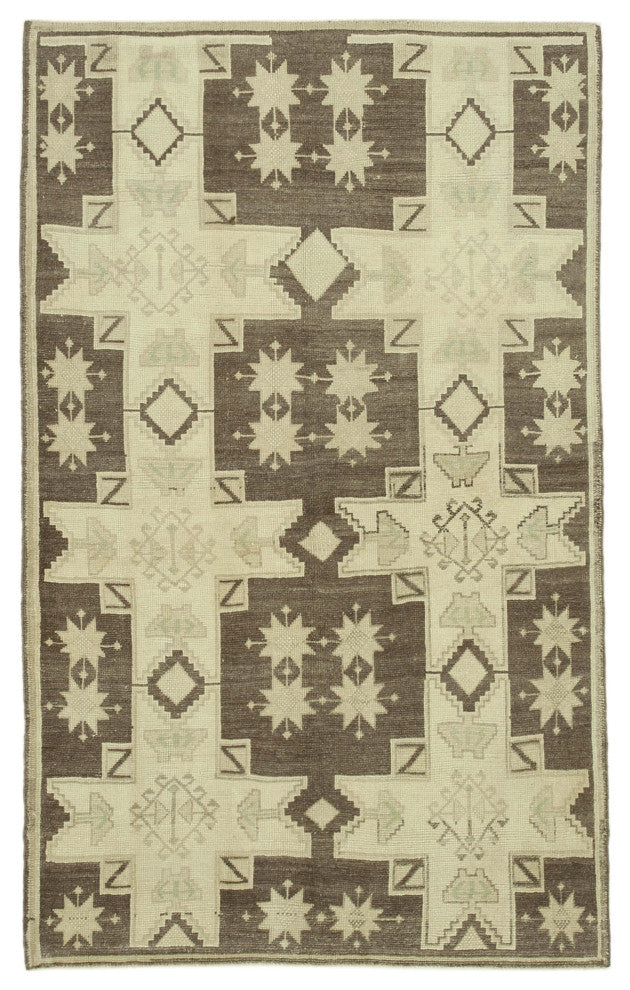 Rug N Carpet - Hand-knotted Anatolian 4' 6'' x 7' 4'' Antique Wool Rug