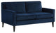 Luna Sapphire Blue Loveseat