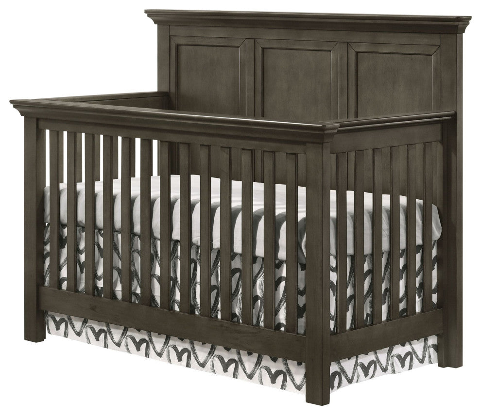 San Mateo 60"W Convertible Crib, Gray