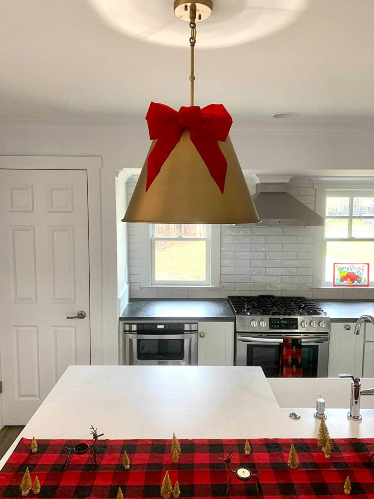 Farmhouse Drum Pendant Lamp Vintage Industrial Ceiling Pendant Light for Kitchen