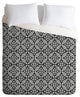 Deny Designs Little Arrow Design Co Modern Moroccan In Charcoal Duvet Cover Set