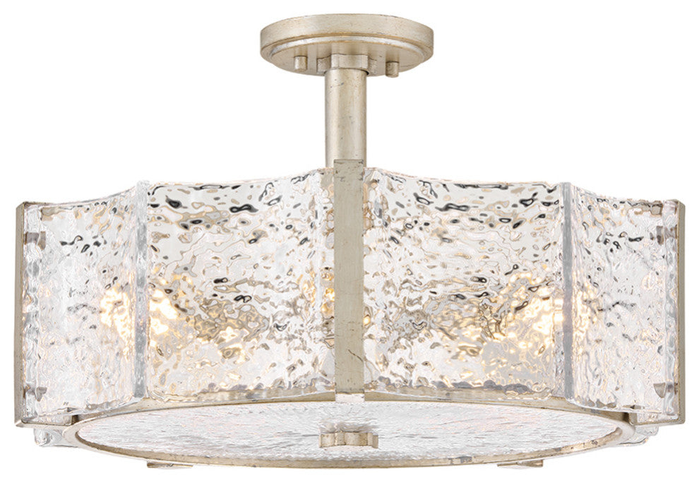 Fredrick Ramond Florian Medium Semi-Flush Mount, Glacial