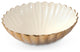 Peony 15" Round Bowl, Gold Snow