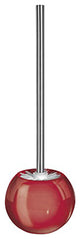 Porcelain Bathroom Accessories, Power, Red, Toilet Brush Holder