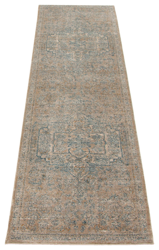 eCarpetGallery Runner Rug, Beige, Grey, 2'8" x 10'2"