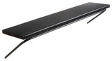 Venice Wall Mounted Shelves, Black, 36"