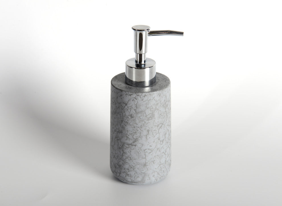 4-Piece Concrete Bathroom Accessory Set, Grey