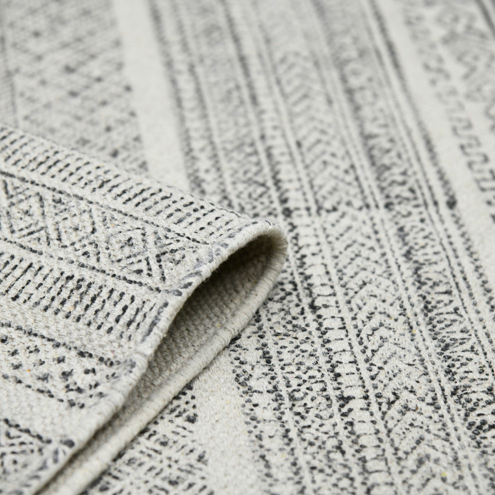 DUNE Alliya Area Rug, Gray, 7'6" x 10', Geometric