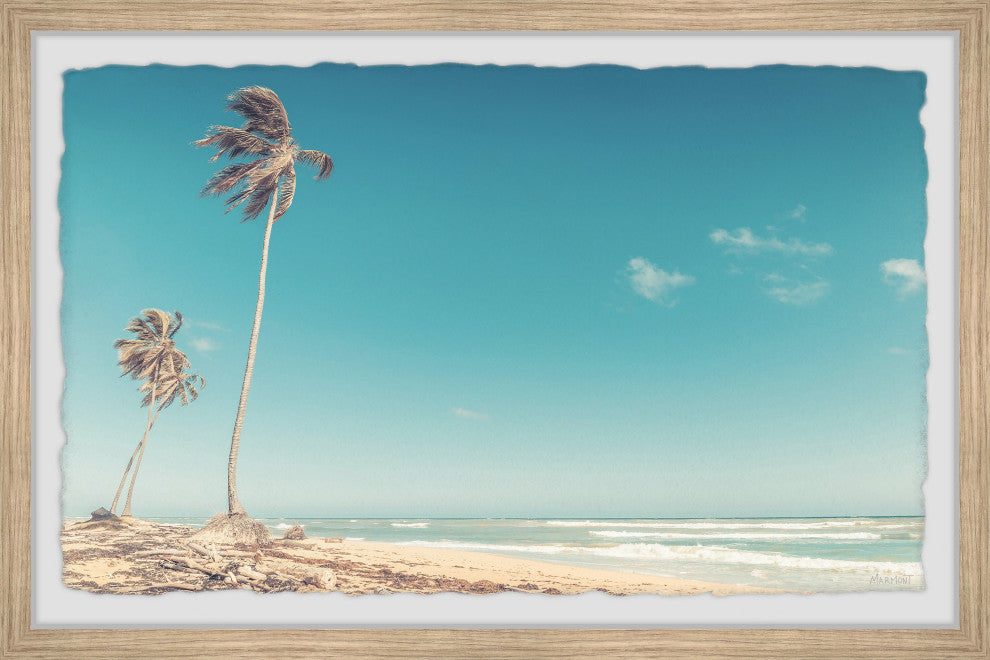 "Waves Are Calling" Framed Painting Print, 30x20