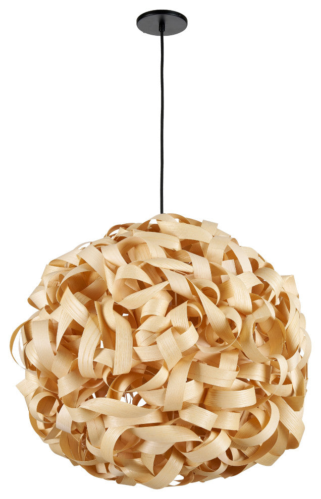 Bailey 1-Light Bamboo Pendant, Large, Natural