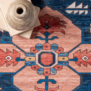 Nuloom Carolyn Machine Washable Tribal Motif Area Rug, Rust 9'x12'