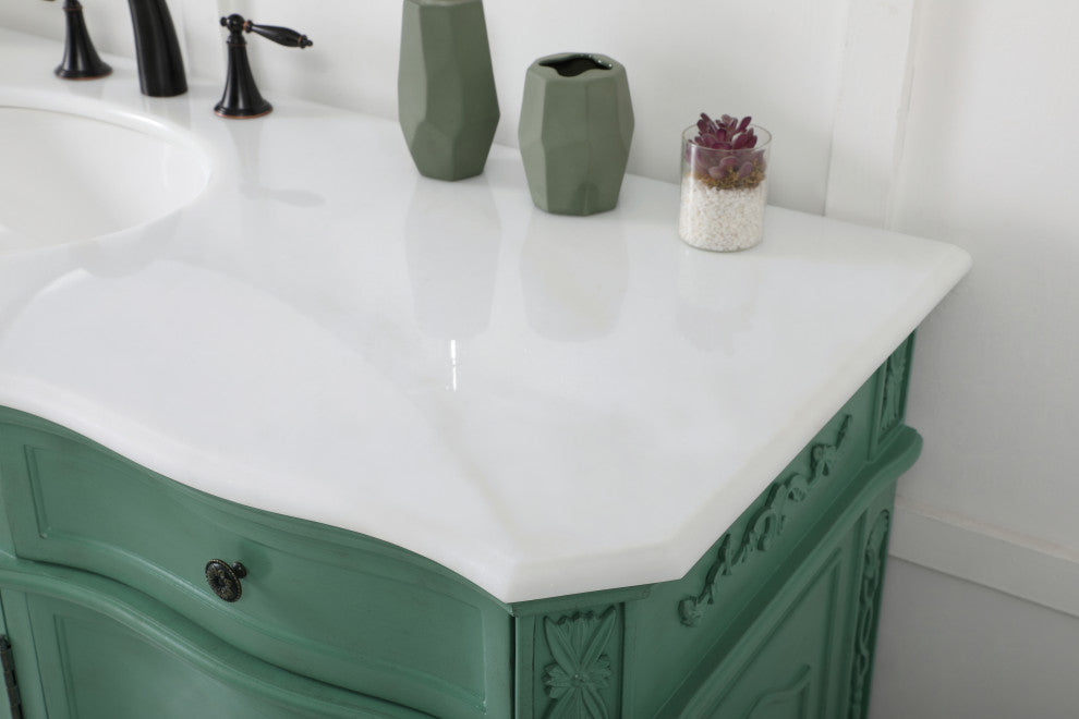 Bathroom Vanity, Vintage Mint, 60", Single Sink