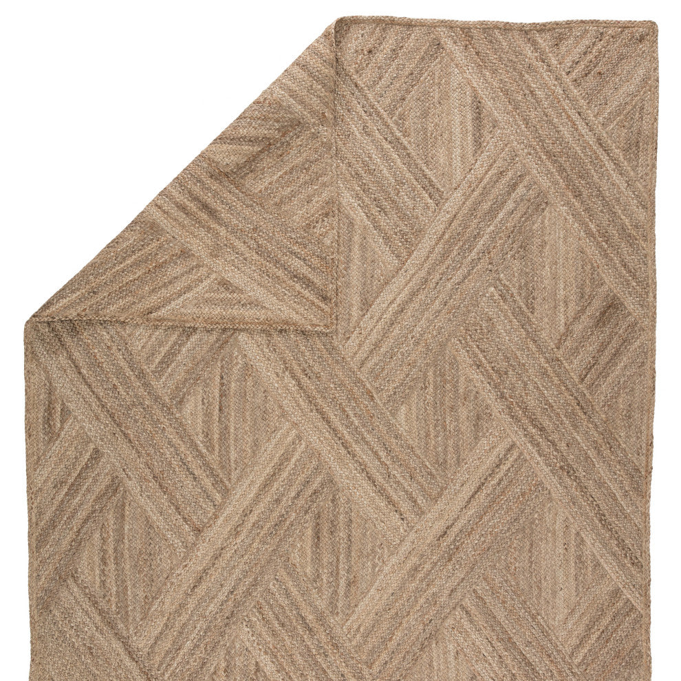 Jaipur Living Vero Natural Trellis Beige Runner Rug 3'X12'