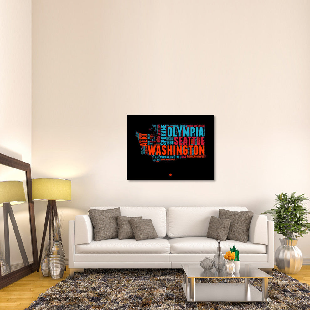 "Washington Word Cloud 1" Fine Art Print