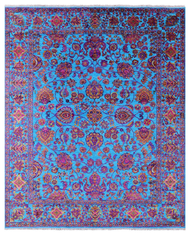 Wool & Silk Persian Handmade Rug 8' 1" X 10' 1" - Q13486