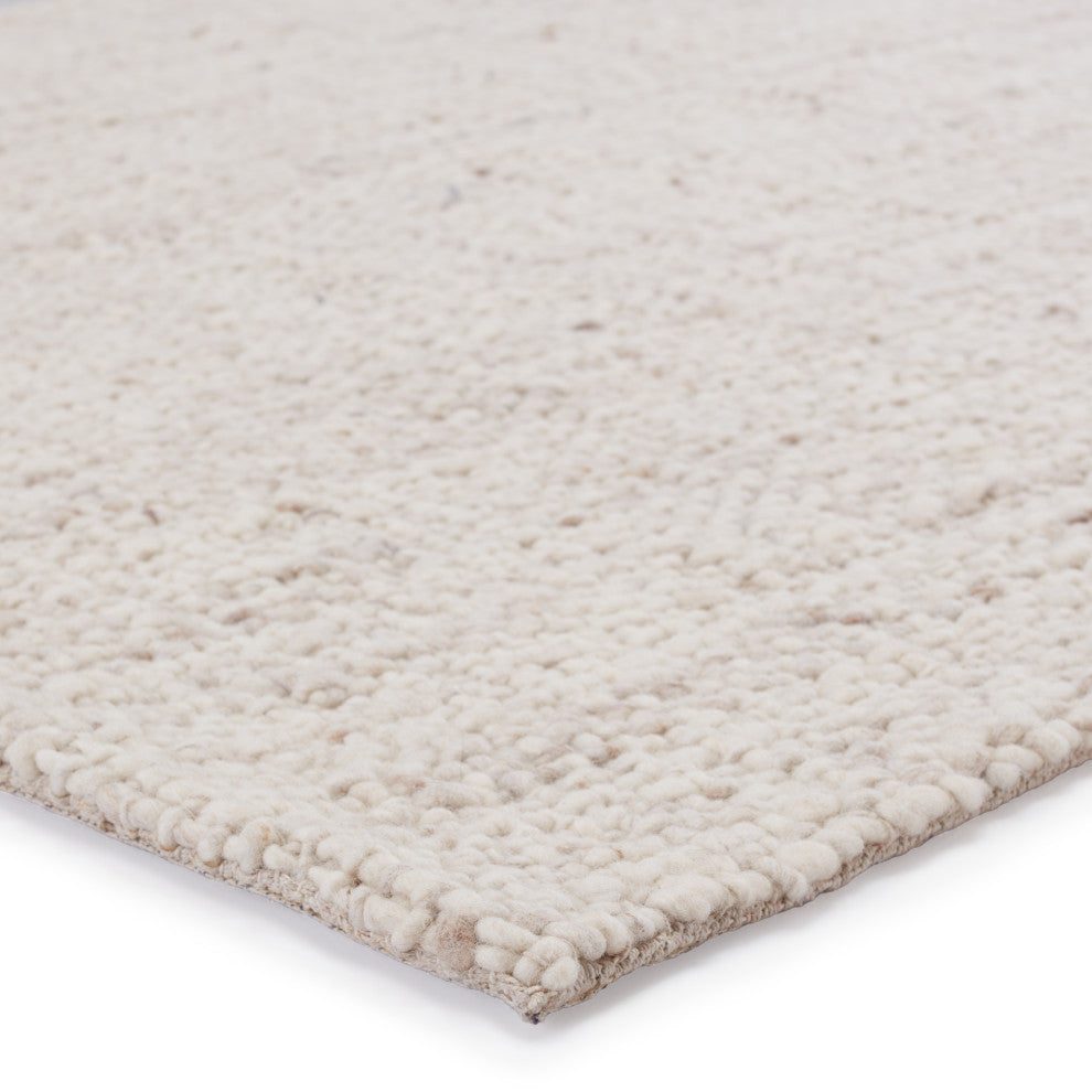 Jaipur Living Season Handmade Solid Area Rug, Cream/Tan, 5''x8''