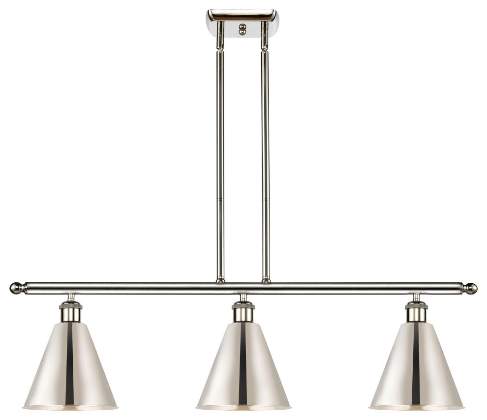 Ballston Cone Island Light, Polished Nickel, Polished Nickel