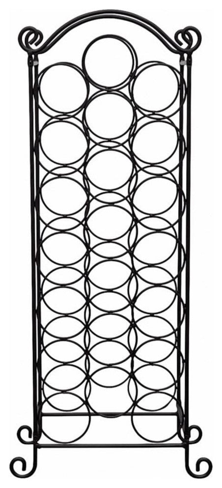 vidaXL Wine Rack for 21 Bottles Metal