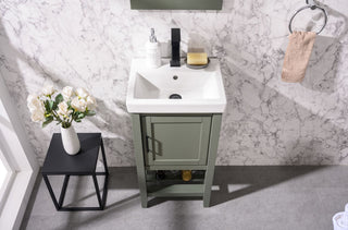 18" Pewter Green Sink Vanity
