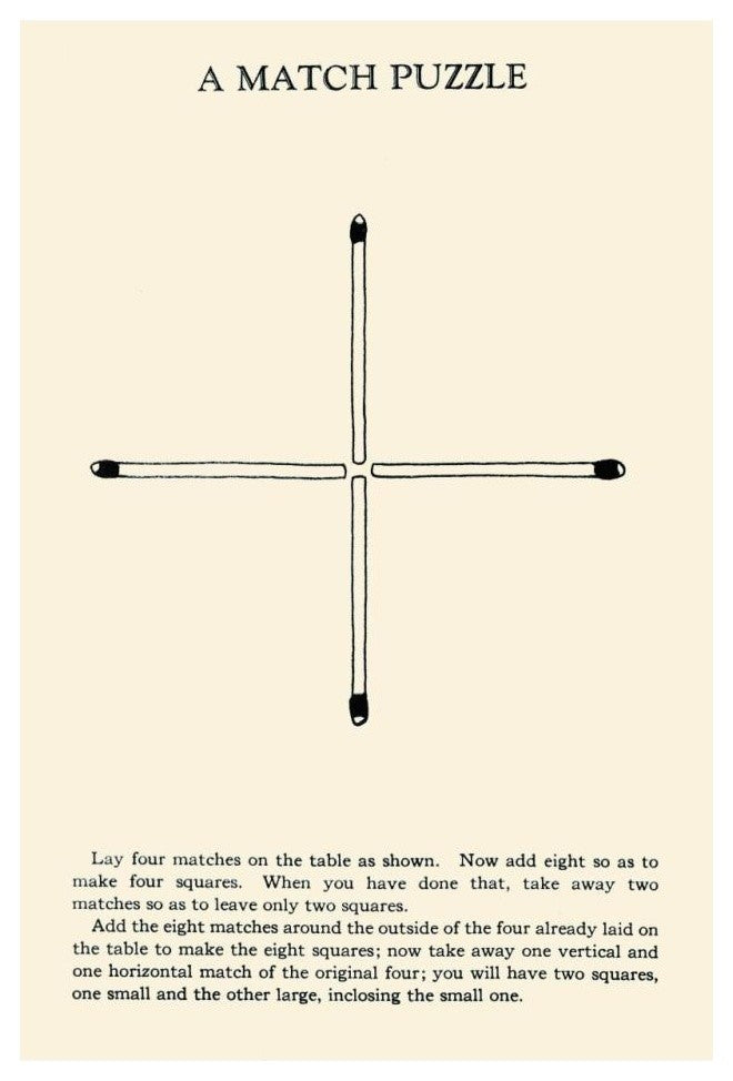 "A Match Puzzle" Digital Paper Print by Retromagic, 22"x32"
