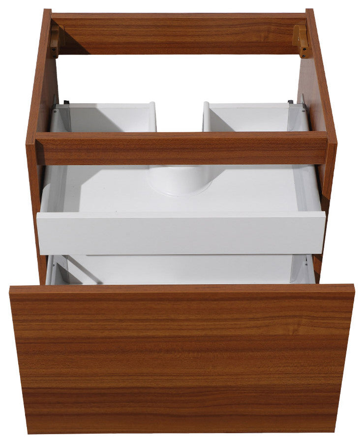 Nano 24" Bathroom Cabinet, Base: Teak, Base Only