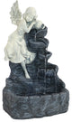 Sunnydaze Angel Falls Solar Outdoor Fountain With Battery 29" With LED Light