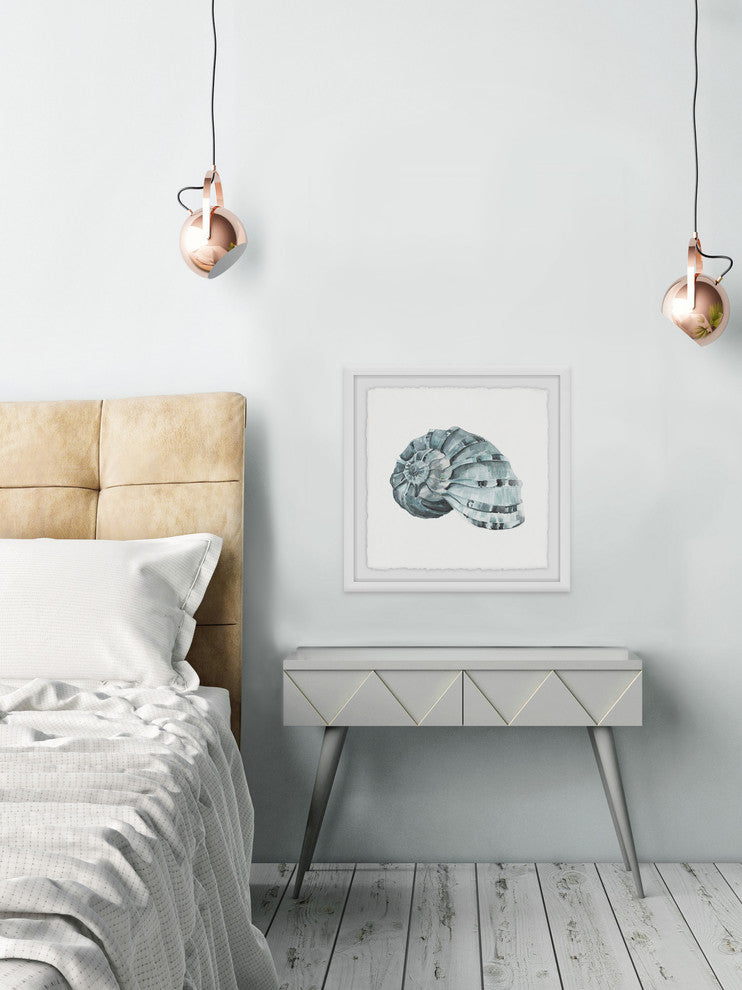 "Classy Shell" Framed Painting Print, 12"x12"
