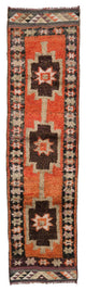 Vintage Turkish Runner Rug - 2' 11" x 11'  (35 in. x 132 in.)