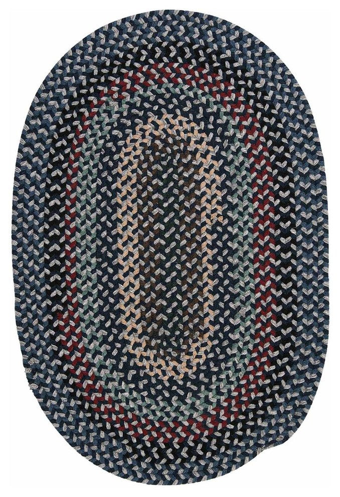 Boston Common BC52 Winter Blues Traditional Area Rug, Round 10'x10'