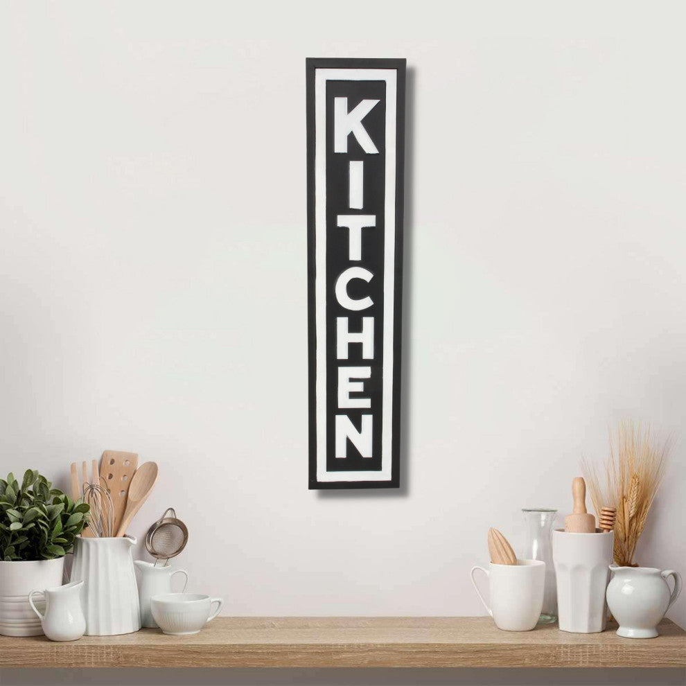 Callo Black Vertical, Kitchen Sign