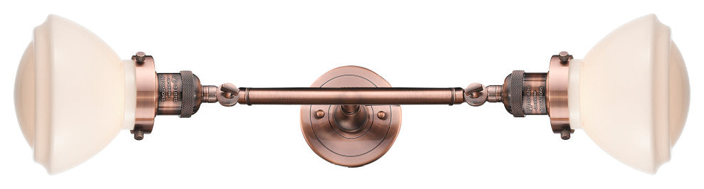 INNOVATIONS 208L-AC-G321-LED 2-Light Bath Vanity Light Antique Copper