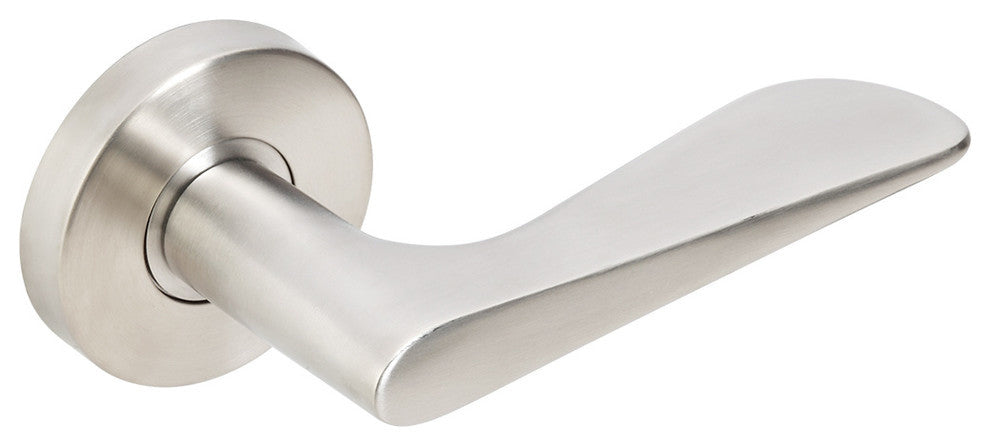 Ecco Lever, Half Passage, Right Hand, Satin Stainless Steel, 2-3/8" Backset