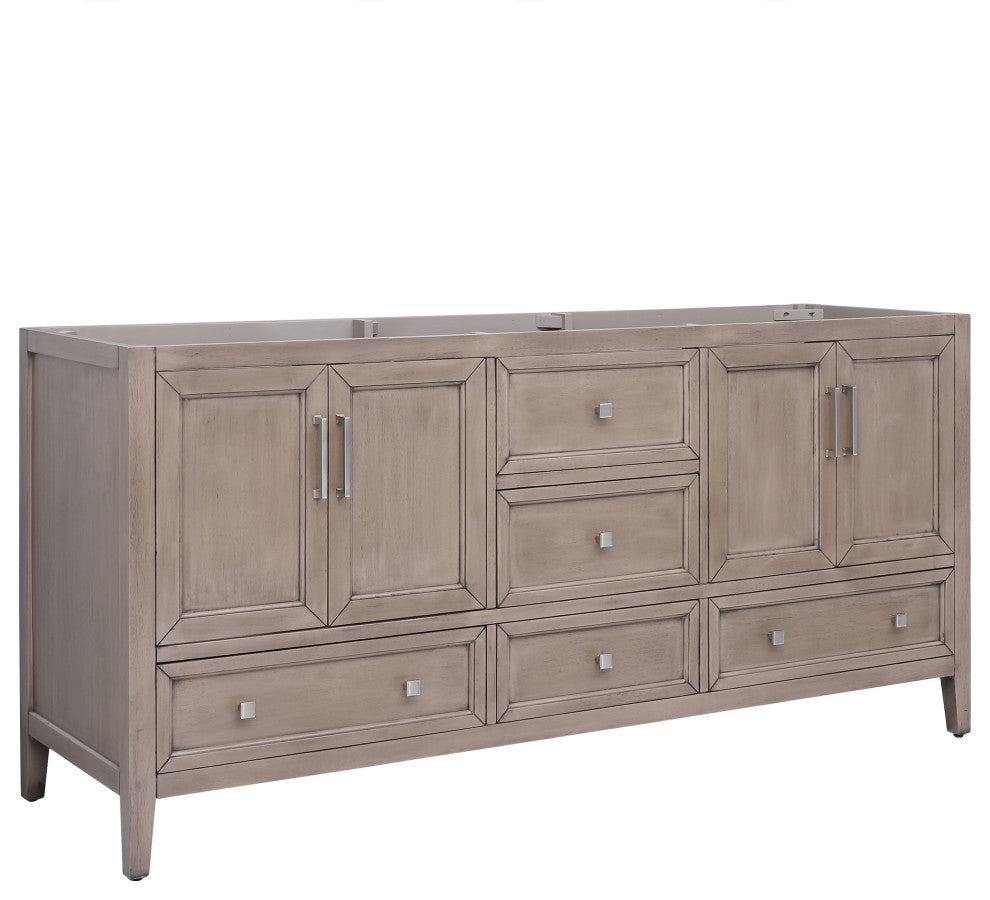 Avanity Everette 72 in. Double Vanity Only in Gray Oak