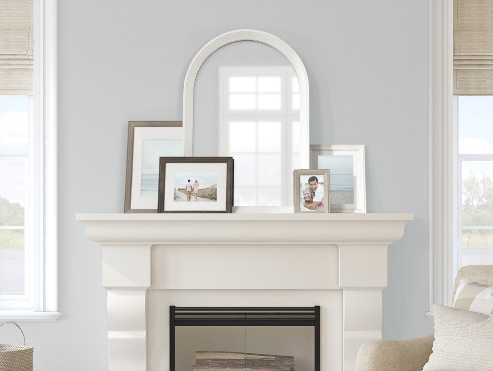 Hartman Wood Framed Arch Wall Mirror, White 20x30