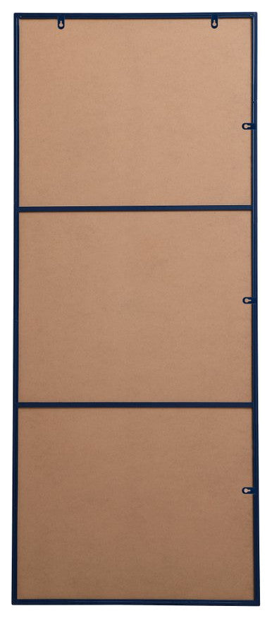 Elegant Decor MR4084BL Metal Frame Rectangle Mirror, 30"x72", Blue