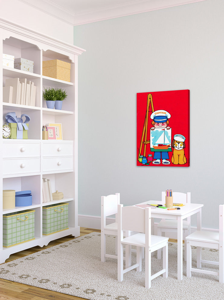 "Captain" Painting Print on Canvas by Curtis