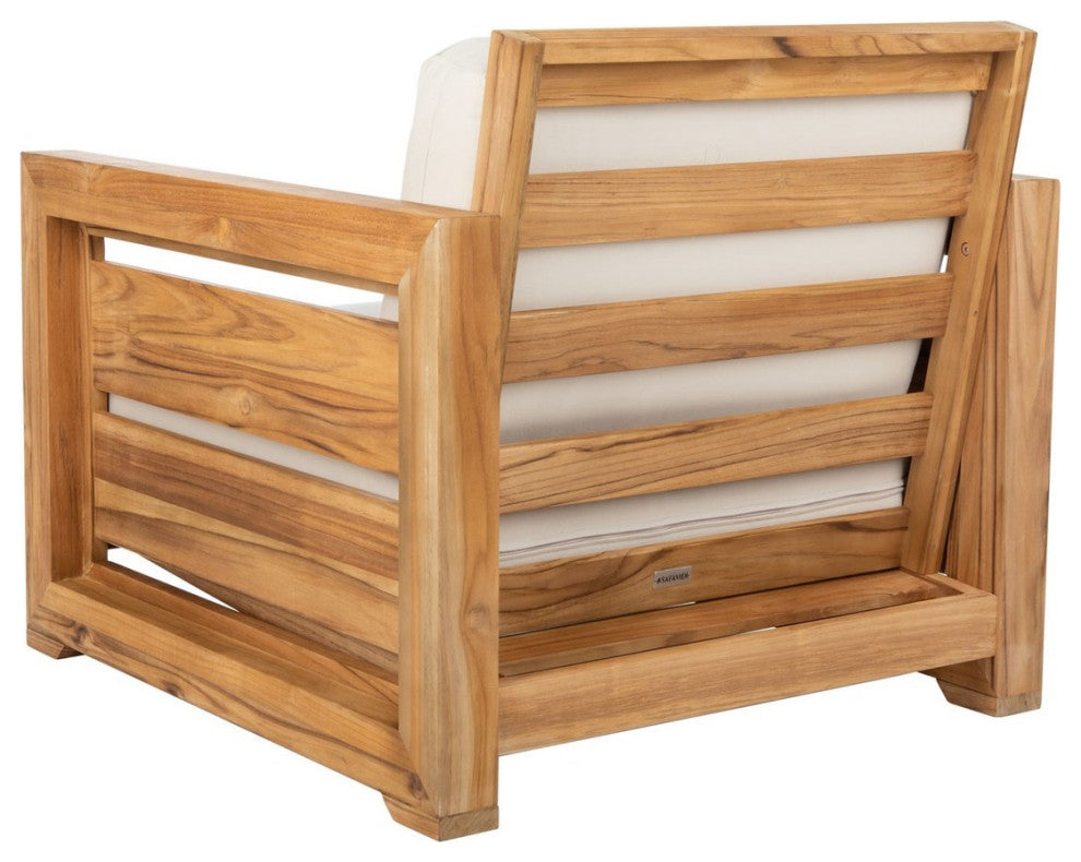 Safavieh Guadeloupe Indoor-Outdoor Brazilian Teak Club Chair