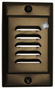 NICOR FPVOB-PC Vertical Faceplate for LED Step Light STP-10-120-WH-PC