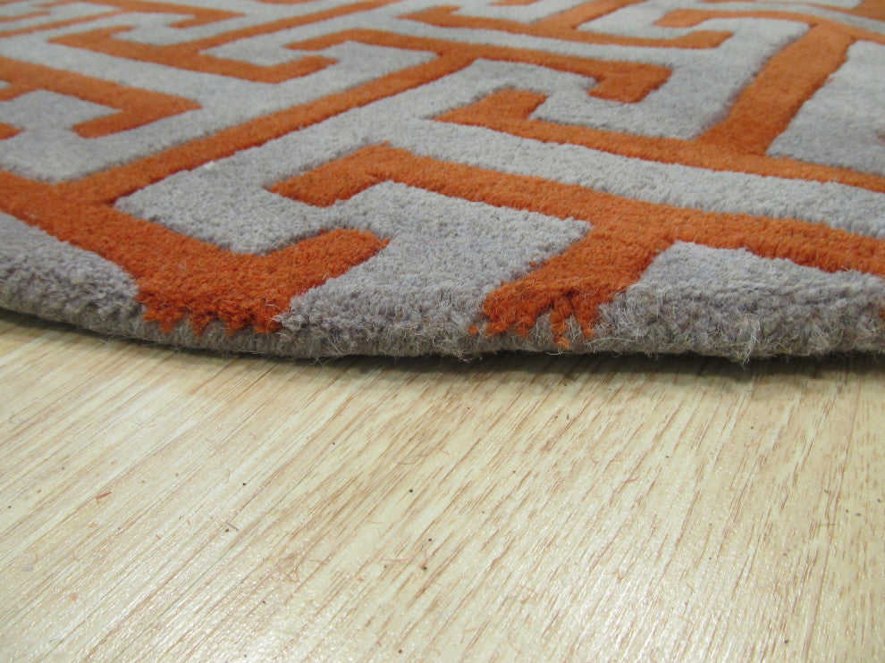 Gray Contemporary Geometric Harrison Area Rug