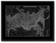 Russia Siberia Vintage Monochrome Map Canvas, 28"x37"