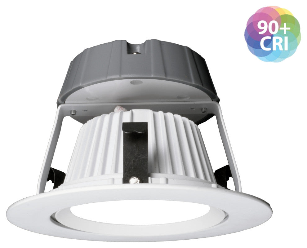 DCG Series 4 in. White Gimbal LED Recessed Downlight, 5000k