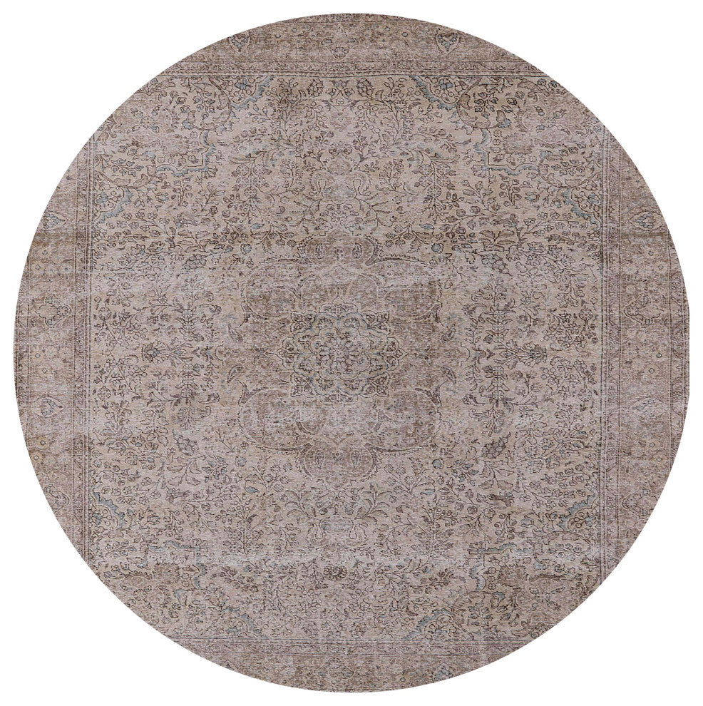 Ahgly Company Indoor Round Mid-Century Modern Area Rugs, 5' Round