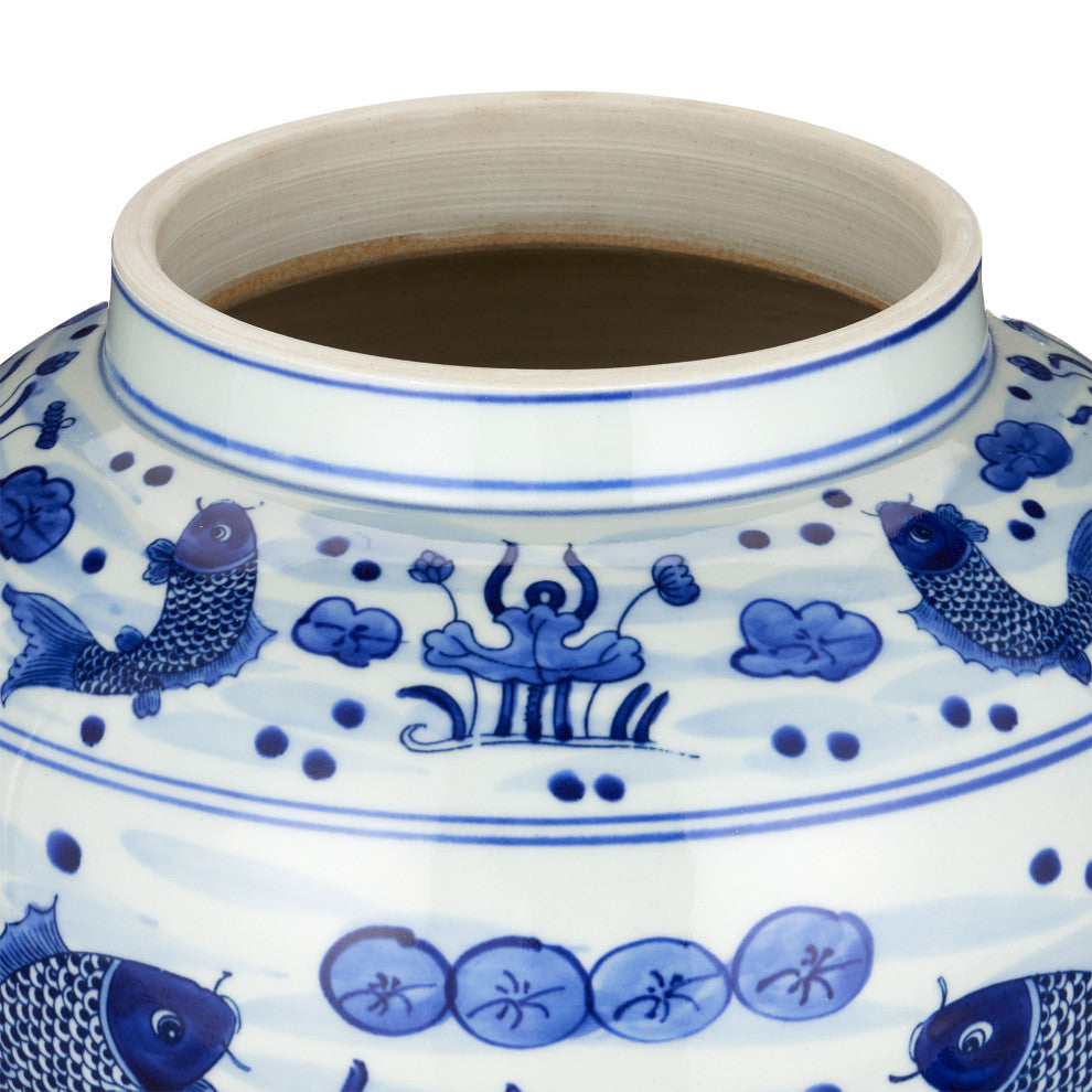 South Sea Blue and White Large Temple Jar